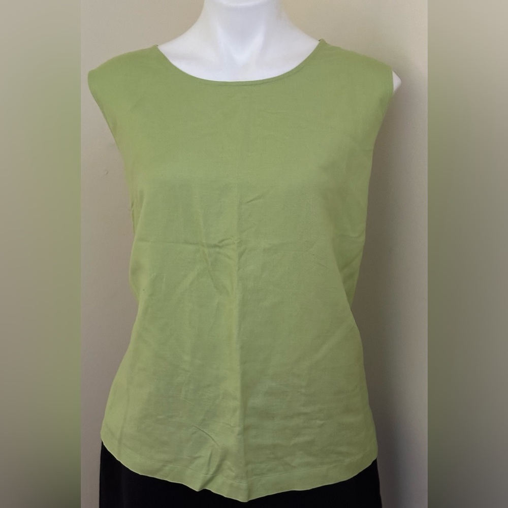 DIALOGUE LINEN Casual Sleeveless Summer Tank Top. Sz 2X